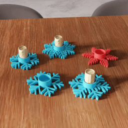 25 Pcs Snowflake Tea Light Holder Bundle 3d model