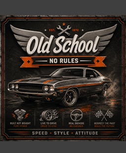 Old School Sign 3d model
