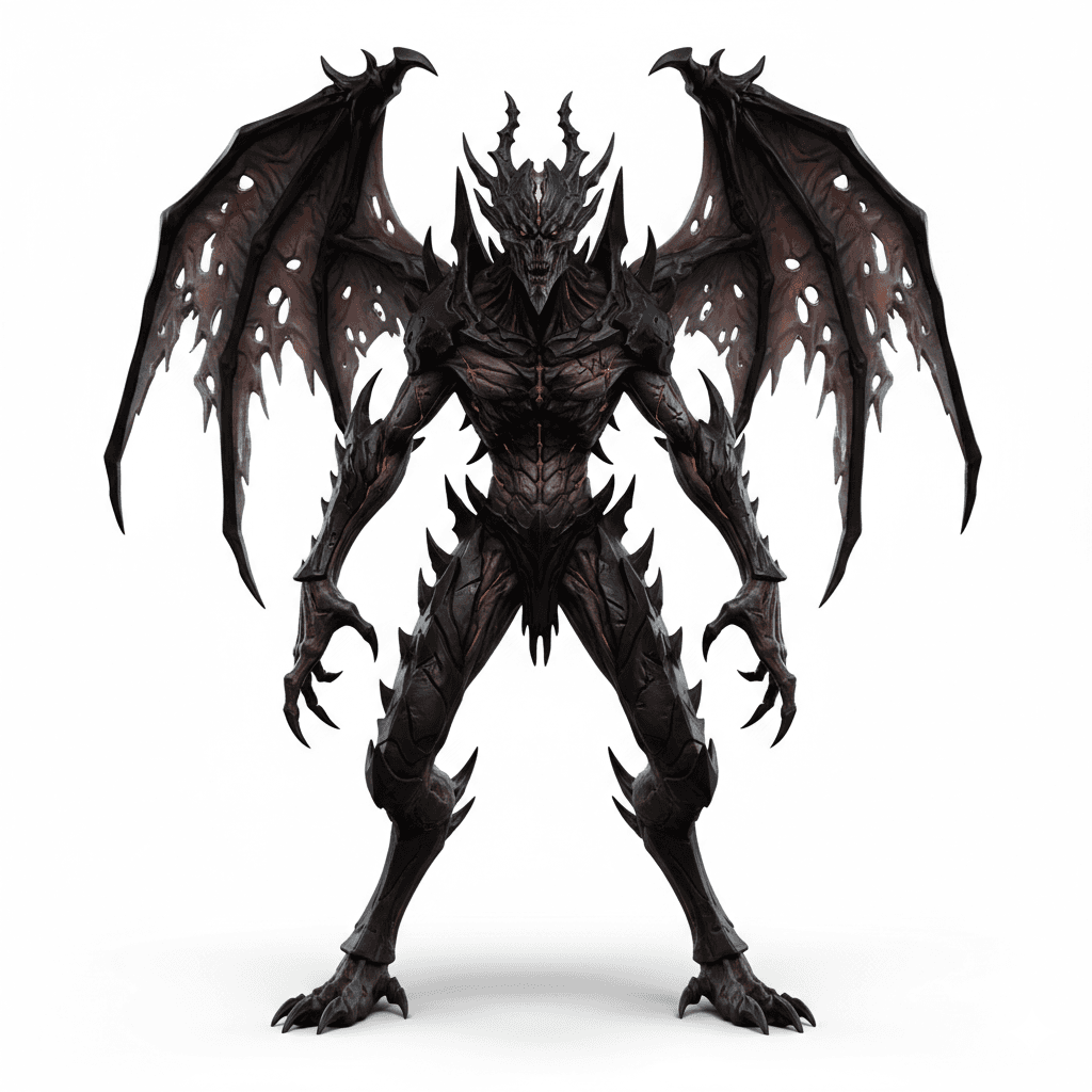 Fantasy Creature : Shadow Fiend Dark Creature Monster 3d model