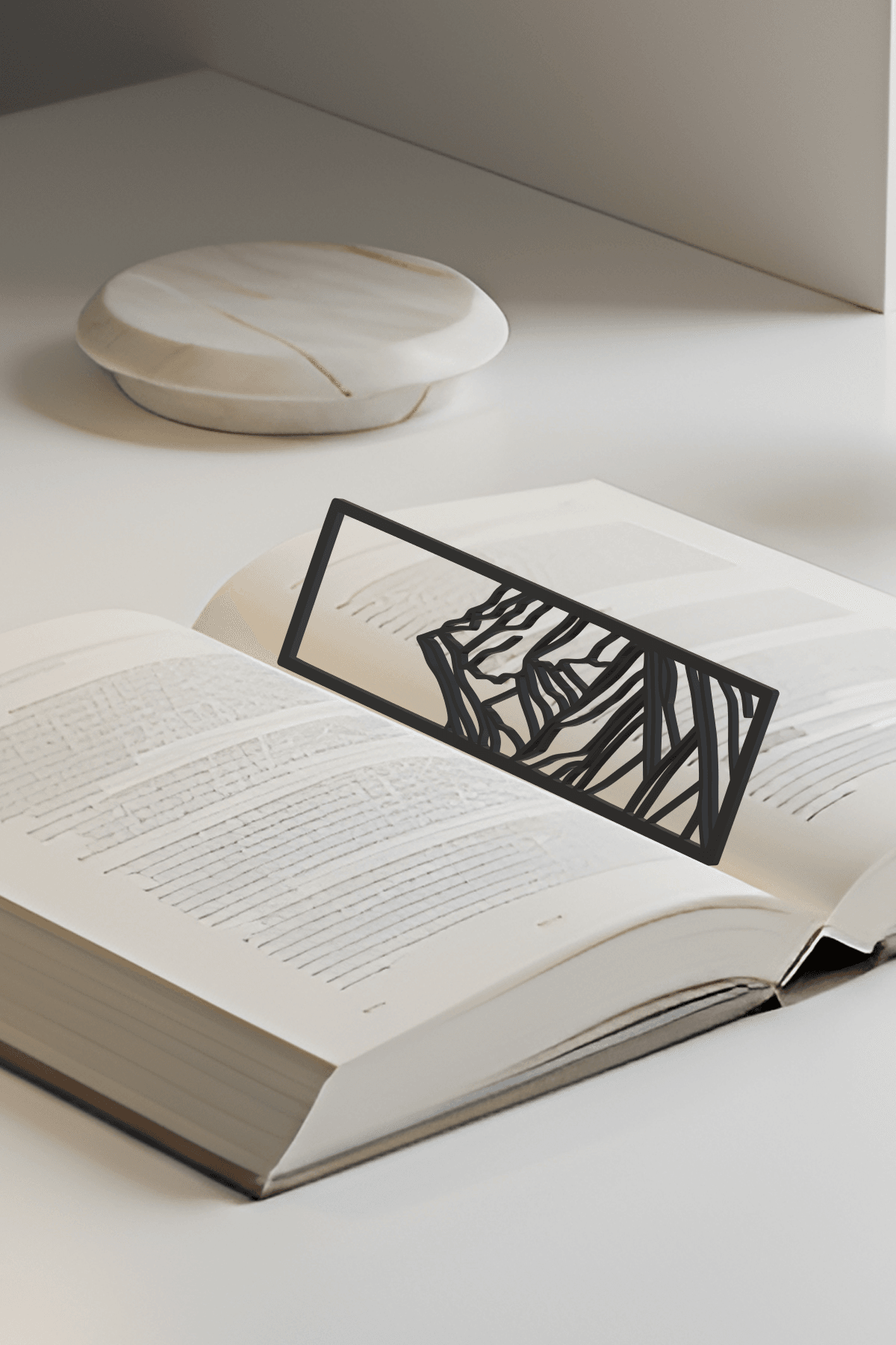 Mountain Bookmark, Gift Idea 3d model