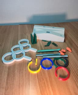 Olympic Podium Fidget – Snap Torch Desk Toy 3d model