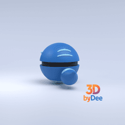 Gecqua Pokeball 3d model