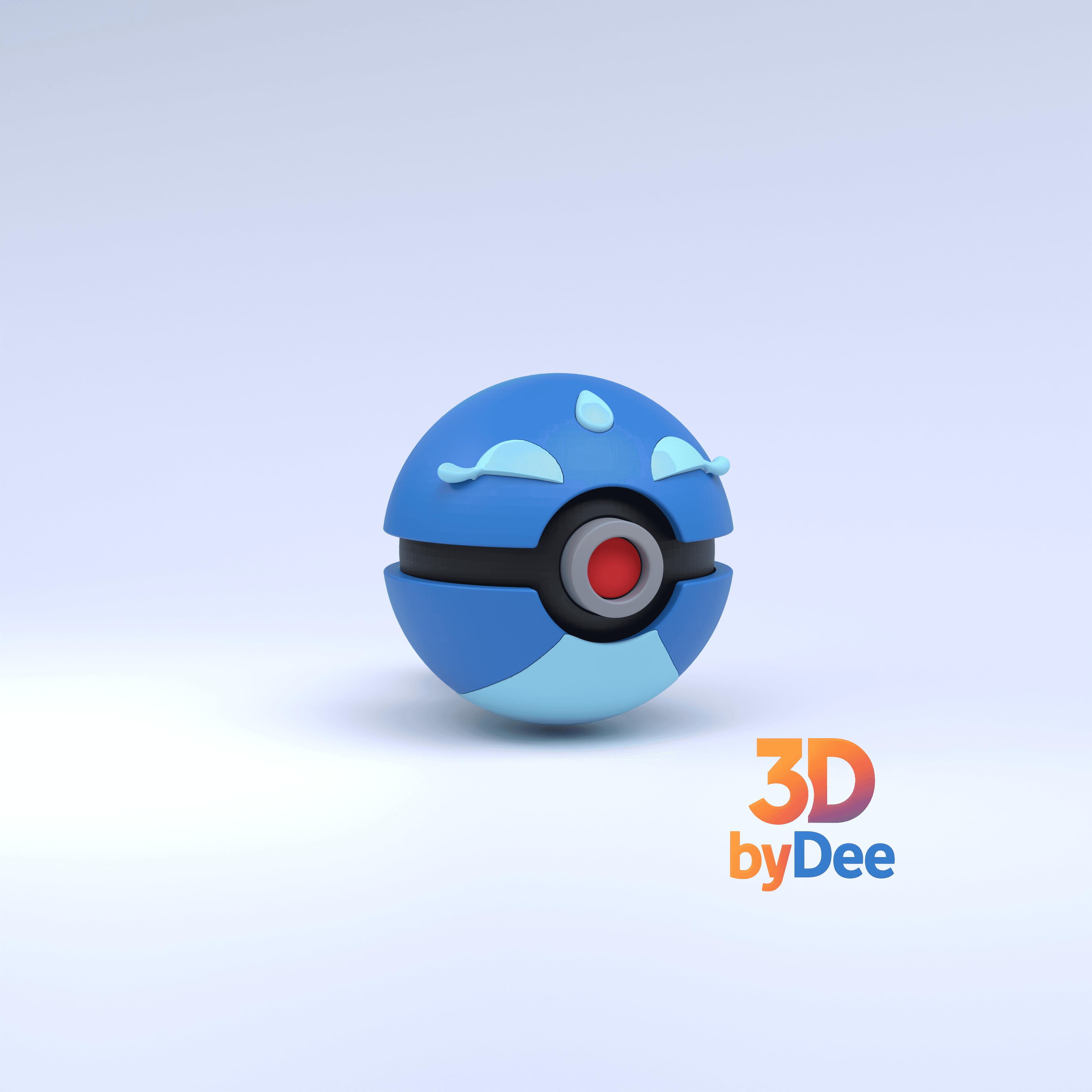 Gecqua Pokeball 3d model