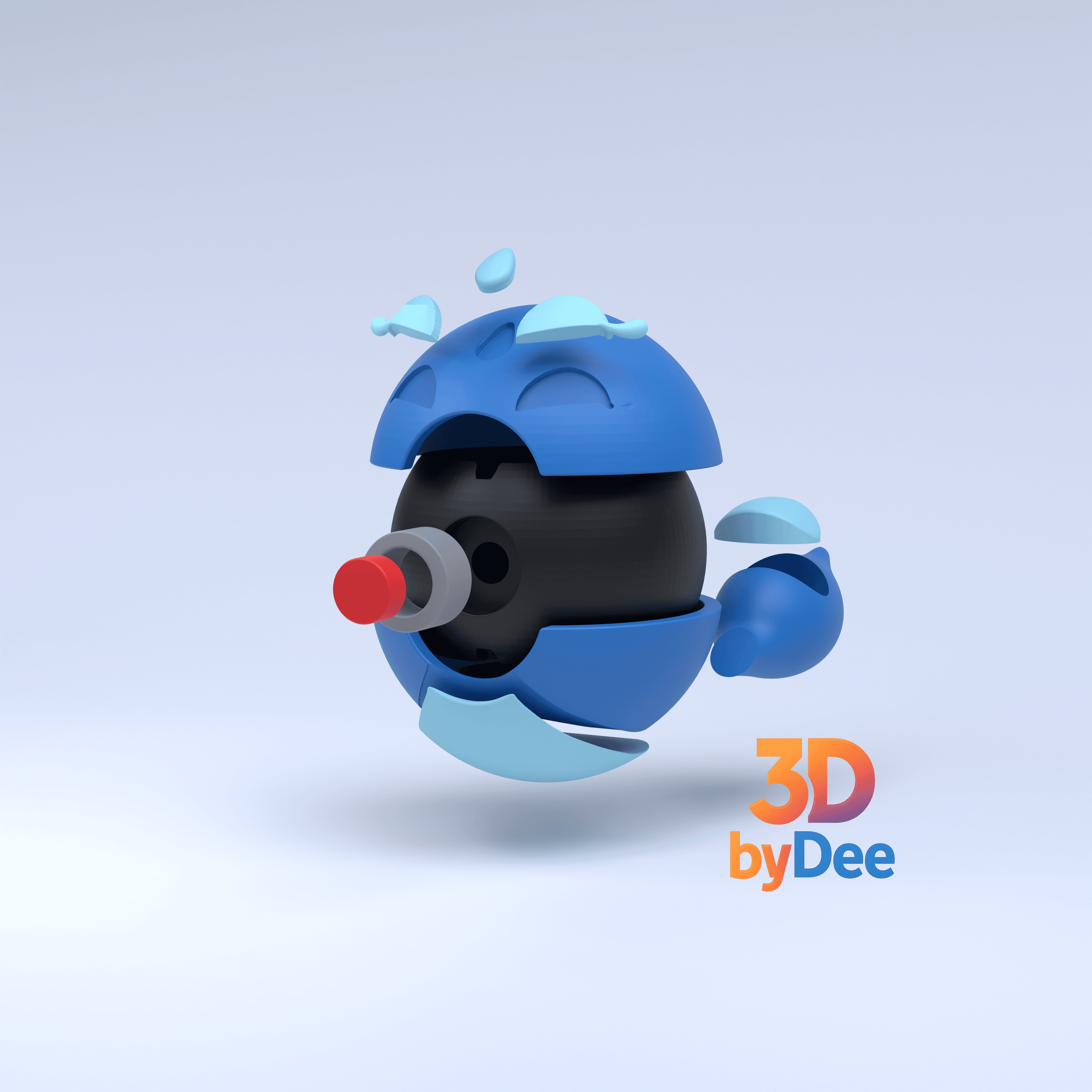 Gecqua Pokeball 3d model