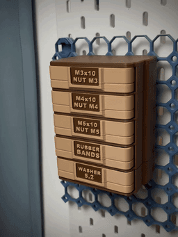 Modular Push-Push Drawer | Multiboard Organizer 3d model