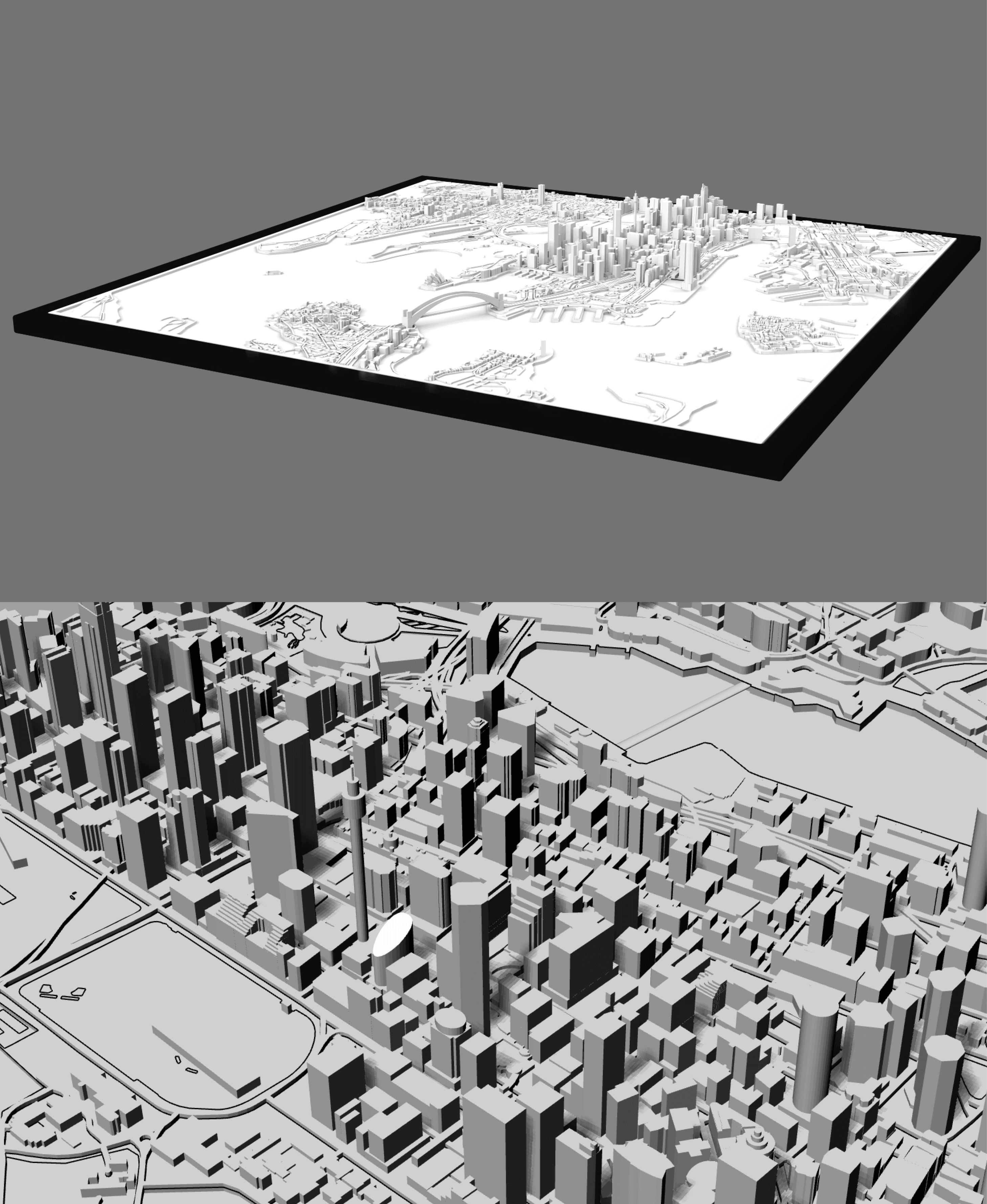 SYDNEY, Skyline 3d map 3d model
