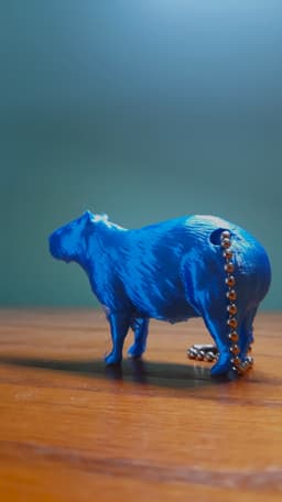 Capybara Keychain Remix 3d model