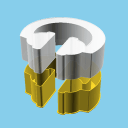 Headphone, nestable box (v1) 3d model