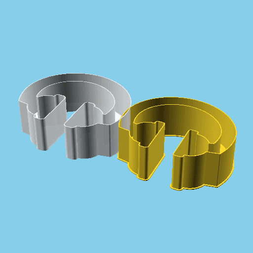 Headphone, nestable box (v1) 3d model