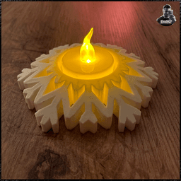 Snowflake Tealights 3d model