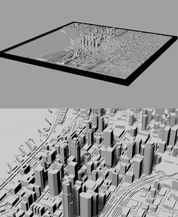 SEATTLE, Skyline 3d map 3d model