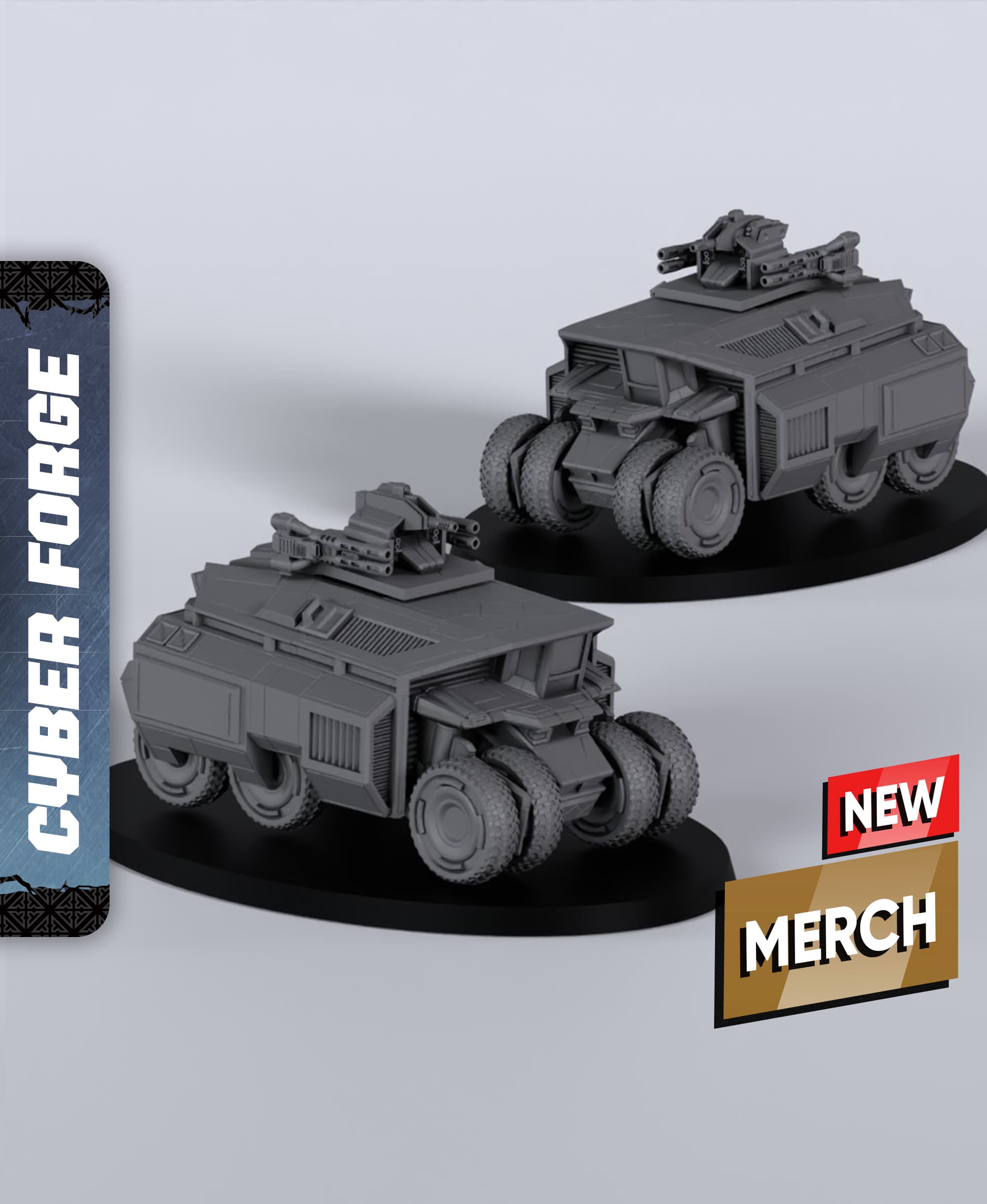 APC - With Free Cyberpunk Warhammer - 40k Sci-Fi Gift Ideas for RPG and Wargamers 3d model