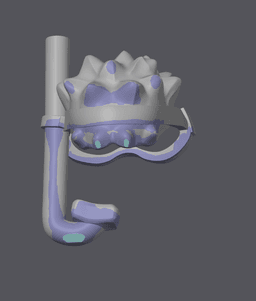 Snorkel and Flippers Goose Gear for Porch Goose 3d model