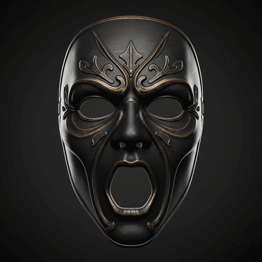 Dark Spirit Wearable Cosplay Mask High Quality STL 3d model