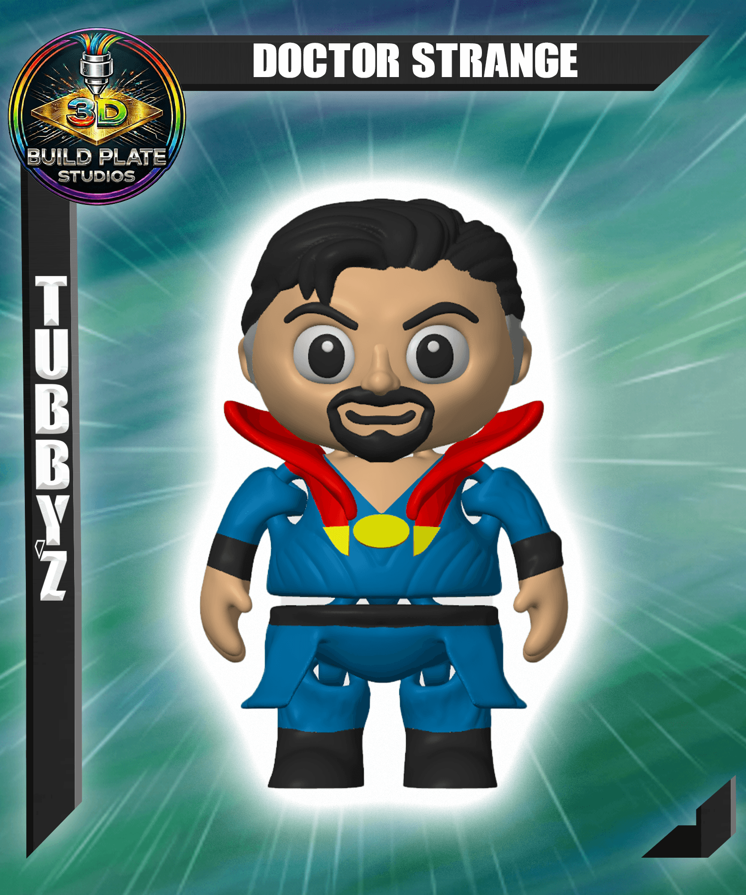 MARVEL Doctor Strange Multicolor Flexi Print-In-Place 3d model