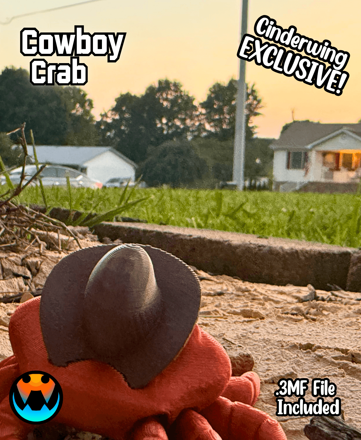 Cowboy Crab 3d model