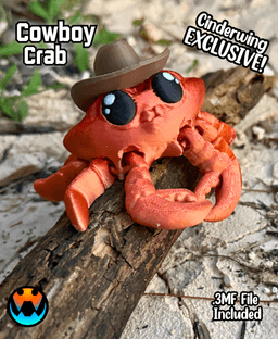 Cowboy Crab 3d model