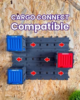 Cargo Containers - 1x1 (Mini Modular Storage) 3d model