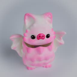 Bat Bobblehead 3d model
