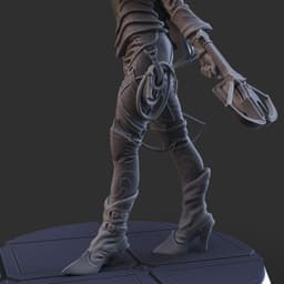 Vampire Hunter 75mm collectible 3d model