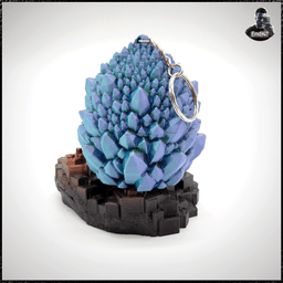 Dragon Egg 12 - Crystal Egg Keychain! 3d model