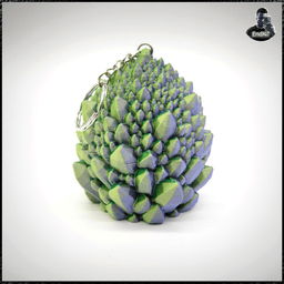 Dragon Egg 12 - Crystal Egg Keychain! 3d model