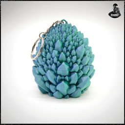 Dragon Egg 12 - Crystal Egg Keychain! 3d model