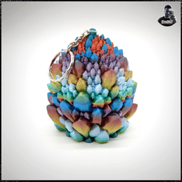 Dragon Egg 12 - Crystal Egg Keychain! 3d model