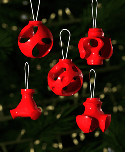 Christmas Ornament Cosy Gems 005 3d model