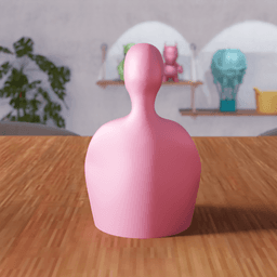 Abstract Figure Candle Holder - Modern Sculptural 3d model