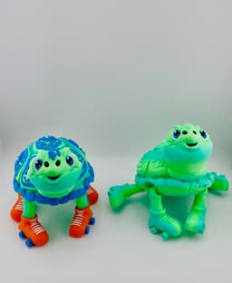 Turtle Roller Skate Flexi 3d model