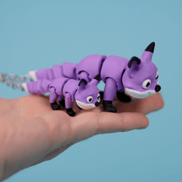 Flexi Fox | Print-in-place | No Support 3d model