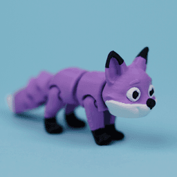 Flexi Fox | Print-in-place | No Support 3d model
