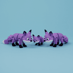 Flexi Fox | Print-in-place | No Support 3d model