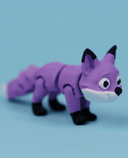 Flexi Fox | Print-in-place | No Support 3d model