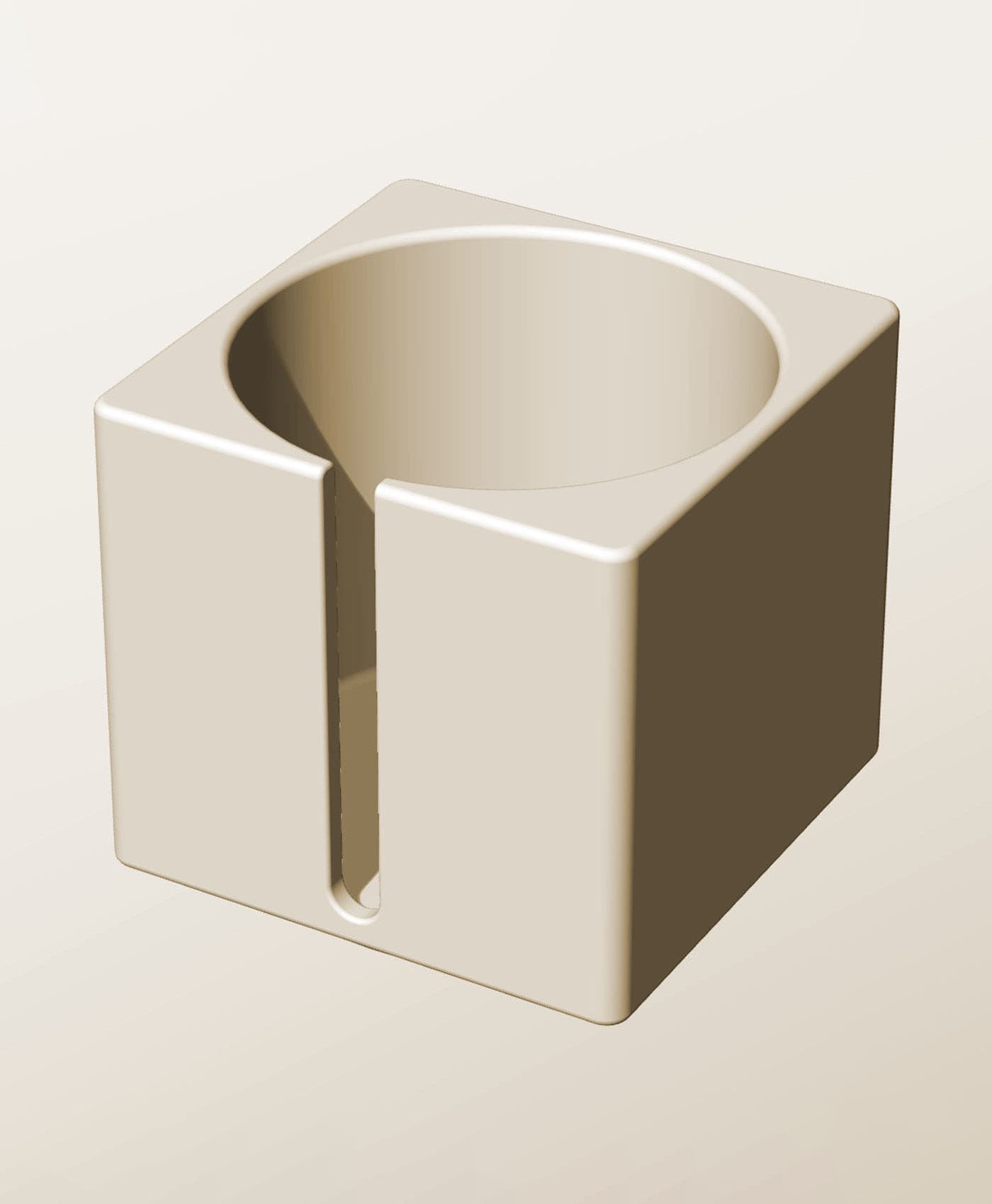 CS96-95-S Modular Stacking slotted container for home decor 3d model