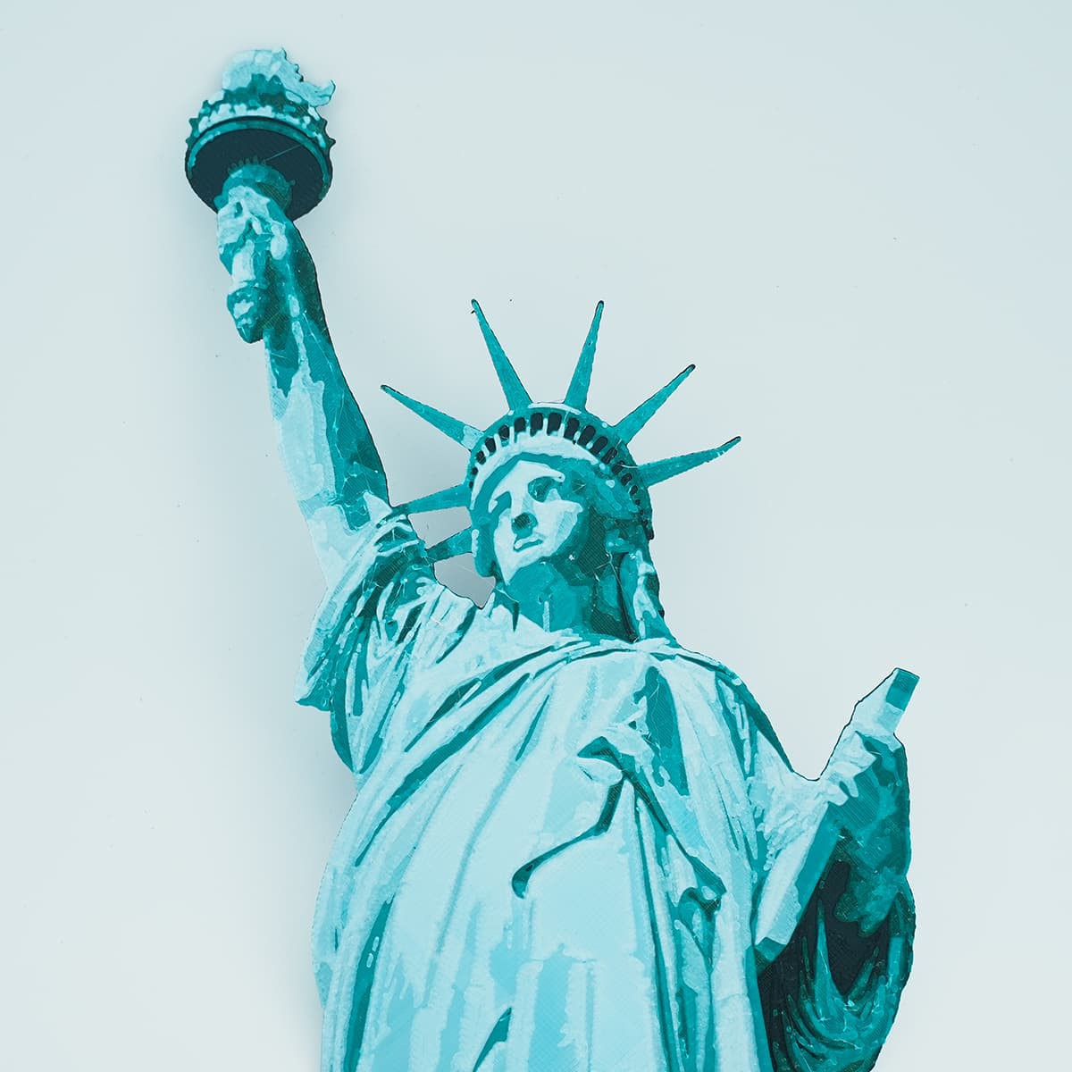 Statue of liberty Oil Painting(Hueforge Painting) 3d model
