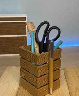 Customizable Wooden Crates organizers 3d model