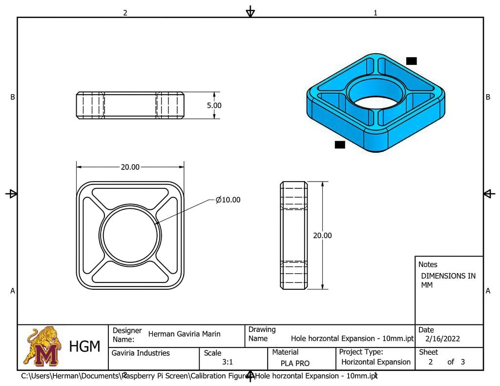 Horizontal Expansion Calibration Figures 3d model