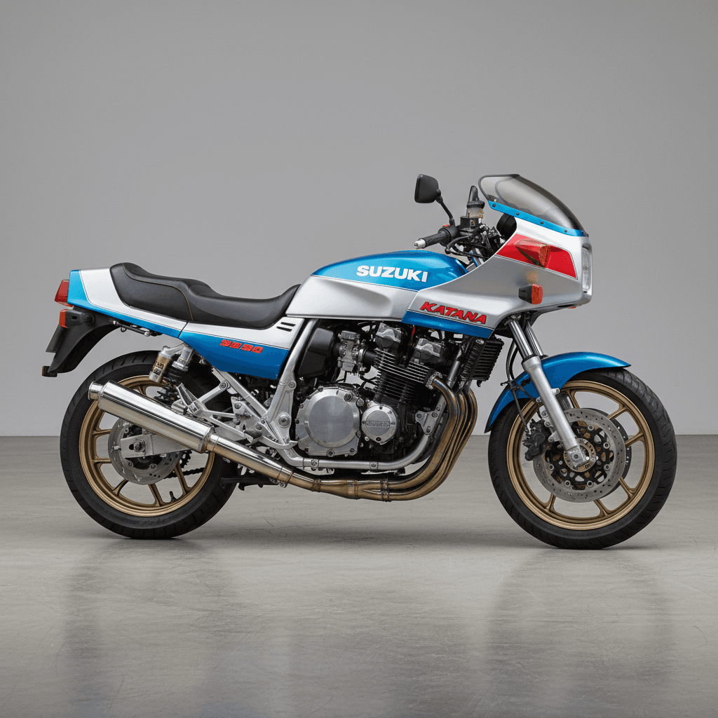 Suzuki GSX1100SKatana Retro Motorcycle 3d model