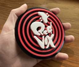 Red Vox Disc Display 3d model