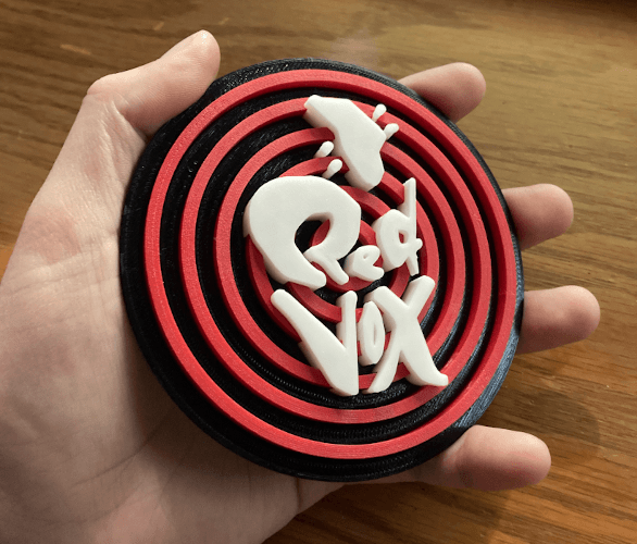 Red Vox Disc Display 3d model