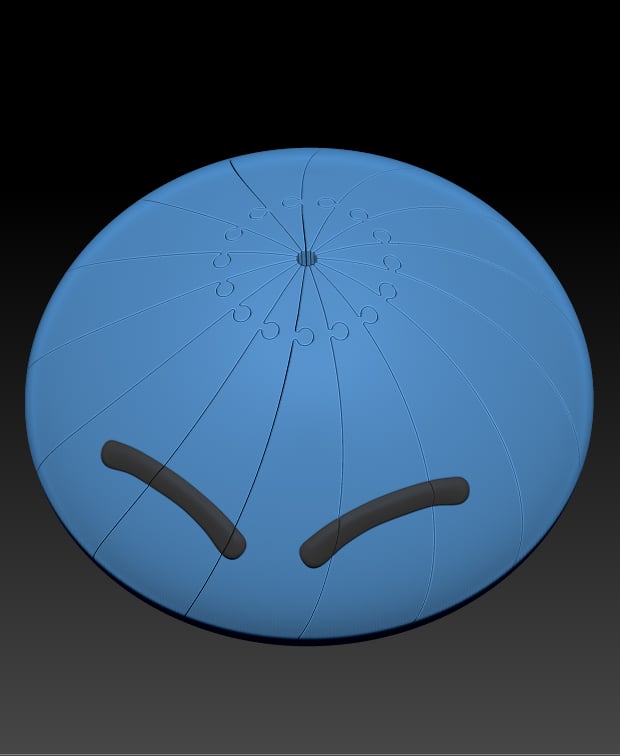 Slime Spiral Twist Fidget 3d model