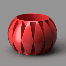 Faceted Diamond Planter 3d model