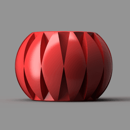 Faceted Diamond Planter 3d model