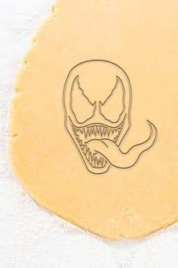 Venom Cookie Cutter, Biscuit Cutter 3d model