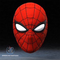 Japanese Spiderman Mask 3D Printer STL file 3d model