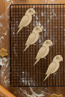 Parrot Cookie Cutter, Biscuit Cutter 3d model