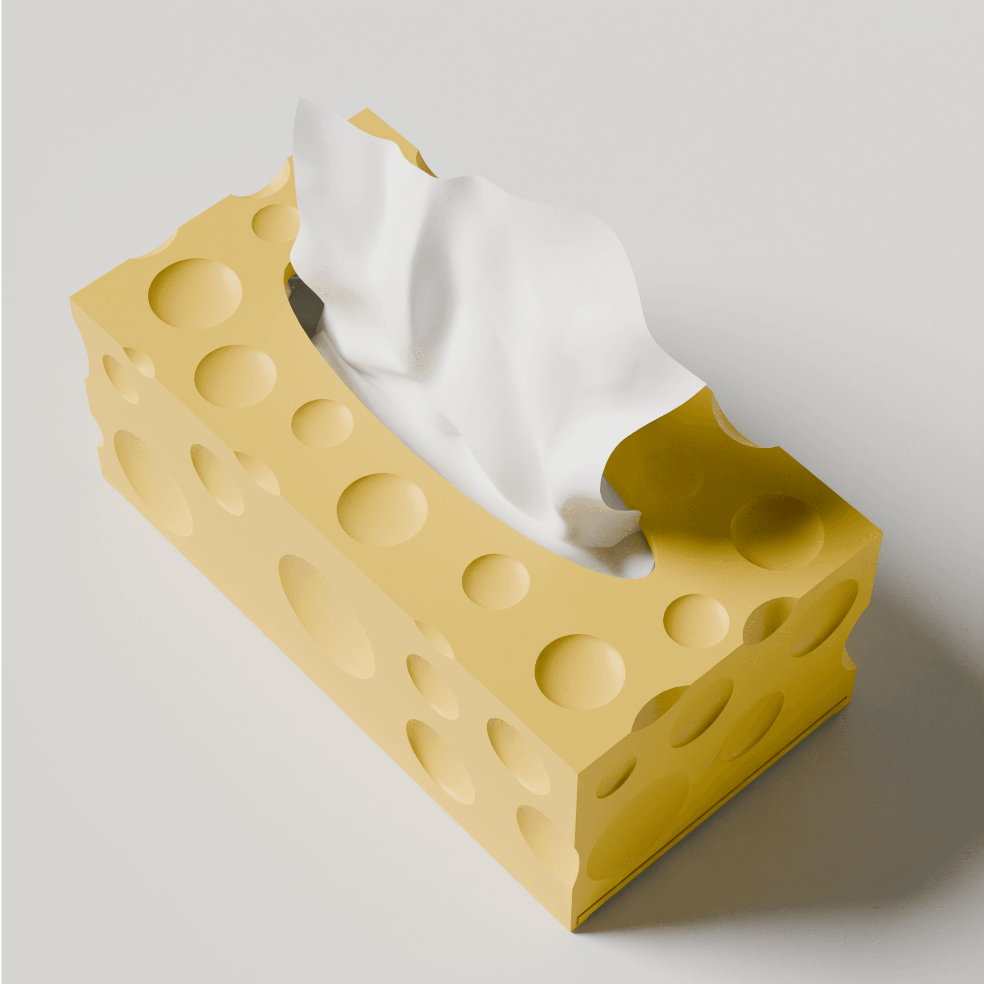 cheese tissue box 3d model