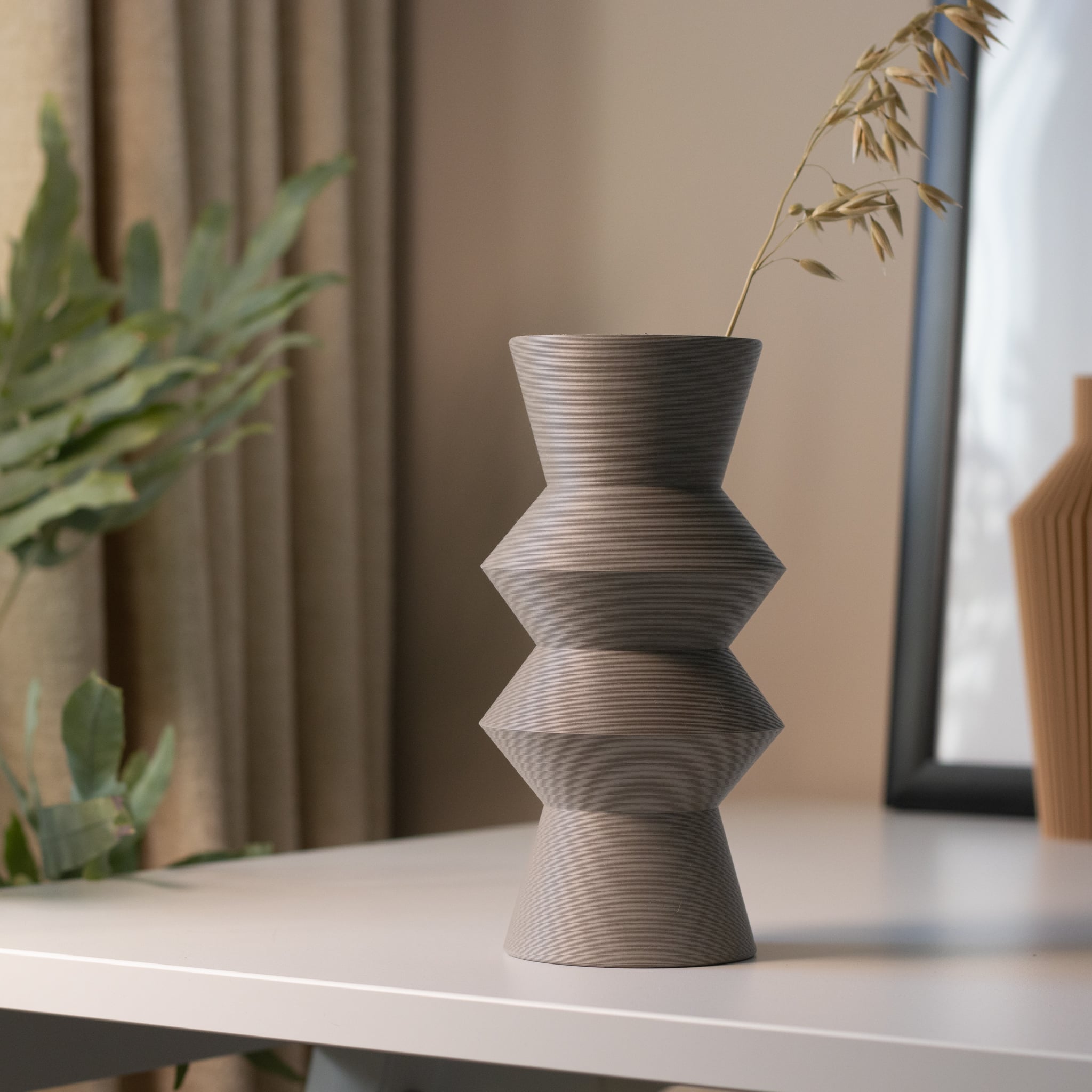 Geometric Vase SUKI - Japandi Collection 3d model